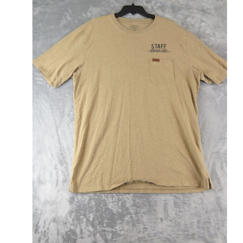 Pendleton Sturgis Rally 2019 Staff T-Shirt‎ XL Tan Harley Davidson Graphic Tee